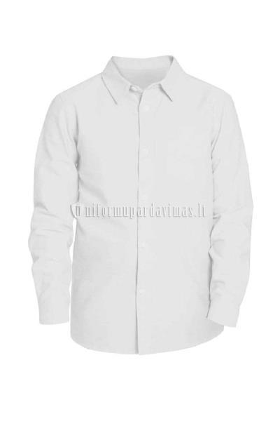 Balti klasikiniai marškiniai berniukams (REGULAR modelis)