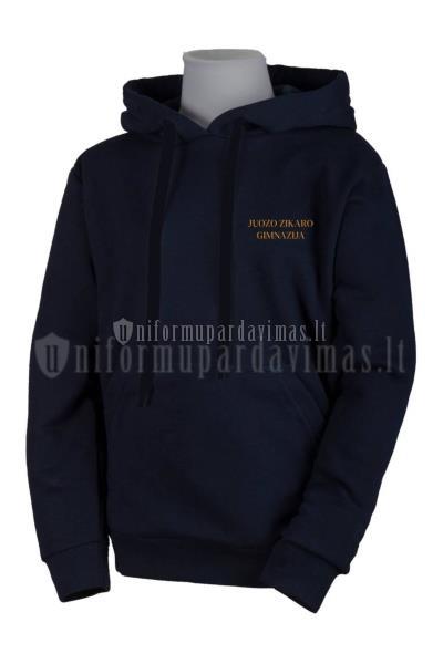 Paįstrio Juozo Zikaro gimnazijos džemperis "UNICOM" su gobtuvu su logo