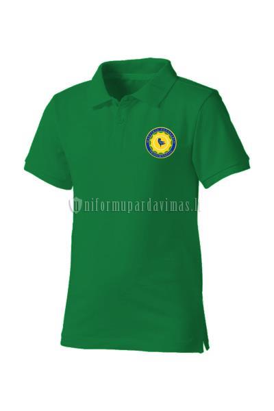 Mažeikių Pavasario progimnazijos JHK "Polo" marškinėliai žalios spalvos