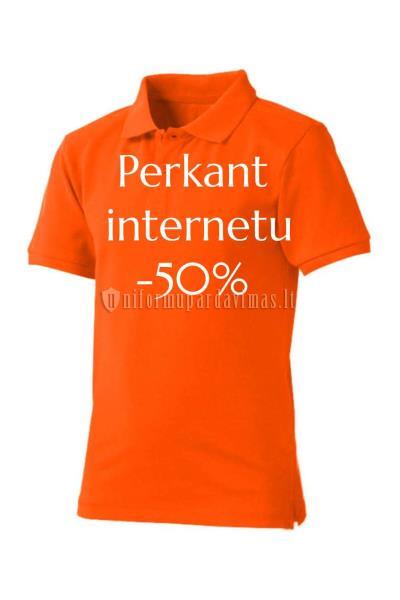 Oranžinės spalvos "Polo" marškinėliai JHK