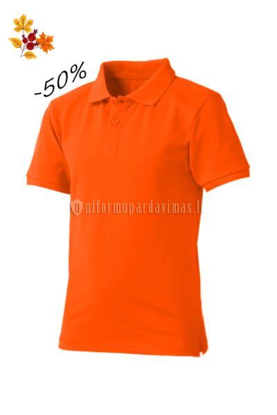 Oranžinės spalvos "Polo" marškinėliai JHK